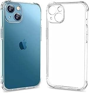 جراب حماية شفاف من Next Store متوافق مع iPhone 13 ، مرن ومضاد للصدمات ومقاوم للاصفرار، مصنوع من مادة البولي يوريثين الحراري (TPU) مع زوايا معززة لامتصاص الصدمات وحماية فائقة.