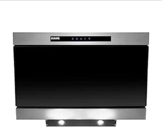 Decorative Wall-mounted Cooker Hood, 90 cm, capacity 1000 m³/h, 3-speed level, Touch control, DC 90 – 1000 black