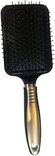 GOGO Paddle Hair Brush, Black with Gold Handle, Large Rectangular Shape, Detangling Styling-RM37