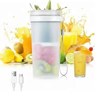 300ml Portable Mini Personal Blender - USB Rechargeable Juicer Blender, for use in the kitchen, home, travel, office, One-button operation, ideal for smoothies, protein shakes, and baby food