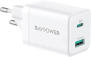 شاحن حائط RP-PC168 بي دي 20 وات 1A1C - ابيض من راف بور