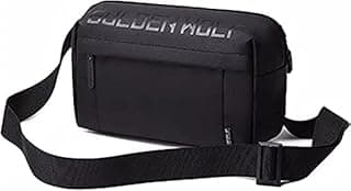 شنطة كروس مقاومة للماء Golden 00129 Wolf للجنسين - لون أسود