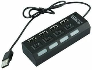 Hub USB 2.0 High Speed Hub With On/Off Switch - 4 Ports - Black