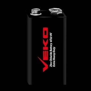 بطاريات 9V، بطارية كربون 9V 6F22، بطارية 9V لكاشف الدخان، تدوم طويلاً، صلاحية 3 سنوات، 4 قطع