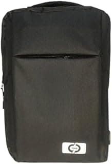 Laptop Backpack - Black, Multi Pockets with Gold Zippers - Model #: 609