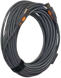 كابل طابعة USB 2.0 نوع A إلى نوع B طول 10 متر - كابل نقل بيانات عالي السرعة للطابعات، الماسحات الضوئية، أجهزة الفاكس، كابل توصيل USB طويل ومتين