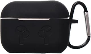 جراب حماية سيليكون لسماعات AirPods Pro بحواف آمنة وتصميم بسيط وسهل التركيب - أسود
