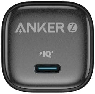 شاحن من أنكر بمنفذ USB متوافق مع آيفون 12 بمنفذ واحد بقدرة 20.0 واط مع شحن سريع وتقنية GaN وتبديد الحرارة
