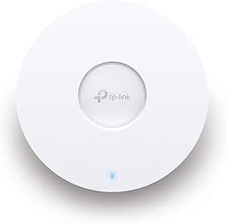 جهاز اكسس بوينت تي بي لينك EAP610 واي فاي 6 AX1800 لاسلكي جيجابت، دعم شبكي، او اف دي ام ايه، التجوال بدون انقطاع ام يو-ميمو، يعمل عبر بي او اي، اس دي ان مدمج، سحابة الوصول والتطبيق، اومادا، ابيض