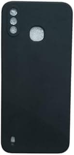 جراب ظهر سيليكون ناعم مطبوع صلب أسود متوافق مع Infinix Smart 4