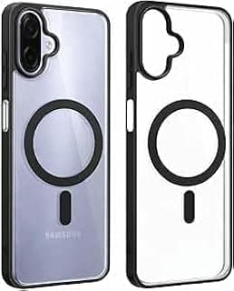 Case For Samsung Galaxy A07 5G Magnetic Bumper [Compatible with MagSafe] [Military Grade Shockproof] Slim Back Cover for Samsung Galaxy A07 5G - Black