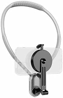 Magnetic Neck Phone Holder – 360° Rotatable Flexible Hands-Free Neck Mount with Adjustable Arm for Mobile Viewing & Recording