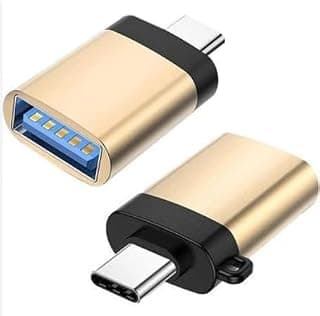 OTG Adapter - Type-C to USB Adapter - High Speed USB 3.0 Connector Compatible with Smartphones, Tablets, Laptops, Cameras - Compact Metal Design
