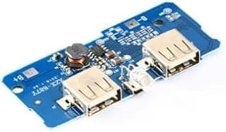 باور بانك من غير تجاري ببطارية ليثيوم ومنفذ مايكرو USB مع مؤشر LED ومنفذين USB للهواتف الذكية