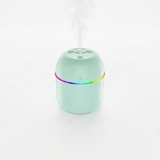 مرطب هواء محمول مع ضوء ملون متعدد الألوان، سعة 200 مل، موزع روائح عطري بمنفذ USB للمنزل والمكتب والسيارة