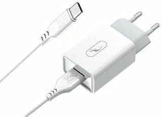 شاحن سريع USB إلى Type-C، 12W، أبيض، متوافق مع OPPO A05S, A15, A25, A10, A16, A24, S8, S9
