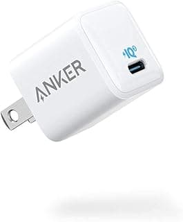 شاحن نانو USB نوع C 511 بتكنولوجيا PIQ 3.0 مضغوط ومتين، شحن سريع بقوة 20 وات متوافق مع آيفون 13 و13 ميني و13 برو و13 برو ماكس و12 وجالاكسي وبكسل 4 و3 واي باد وميني وآيفون 15 من انكر (الكابل غير مرفق)