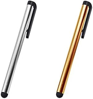 Stylus Slim Pen Universal Stylus for all smart touch screens smartphne tablet laptop multicolor (2 Pens Gold/Silver)