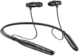 Panseh Wireless Bluetooth 5.3 Band Headset, HiFi Stereo Sound with Strong Bass, Noise Isolation, HD Microphone, Fast Charging, Waterproof, for Sports and Calling, Black