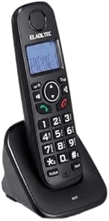 تليفون أرضي لاسلكي D1001 - شاشة LCD، صوت نقي، إشارة بعيدة المدى، سهل الاستخدام للمنزل والمكتب