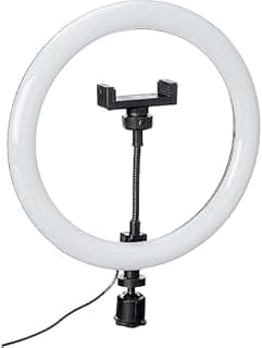 26CM LED Ring Light with 3 Dimmable Color Modes for YouTube Shooting, Photo, Video, Live Streaming, Makeup, Vlogging, 26cm, Without Stand