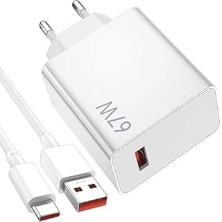 67W Fast Charger with 1M USB C Cable Compatible with Mi Turbo, with USB-C Cable for 12S Ultra, 12 Lite, 12X, Redmi Note 11, 11S, 10S, 10 Pro, Mi 11 Ultra, 11i, 10T Lite, Poco M4, X4, X3
