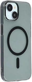 جراب 3M Store فاخر لهاتف ابل iPhone 13 Pro Max شفاف متوافق مع MagSafe وغطاء PC صلب (أسود شفاف)