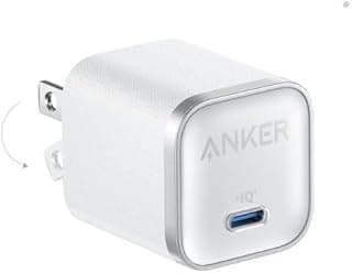 شاحن نانو 45 وات نوع C شحن سريع، شاحن USB نوع C مدمج وقابل للطي لموبايل سامسونج جالاكسي S25 ألترا/سلسلة S24، سلسلة آيفون 16 وماك بوك وبيكسل 9 واي باد من انكر