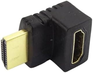 محول وصلة كابل متوافق مع منفذ HDMI بزاوية 270 درجة وبزاوية 90 درجة ذكر إلى أنثى لموسع كابل HDTV 1080P من ماي سوق ستور (270 درجة لليسار)