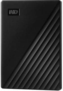 محرك أقراص صلبة خارجي محمول ماي باسبورت طراز WDBPKJ0050BBK-WECS سعة 5 تيرابايت بمنفذ USB من ويسترن ديجيتال، أسود