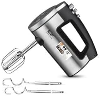 RAF Hand Mixer, 150W Electric Egg Beater, Stainless Steel, 5 Speed Levels, Model R.5525