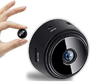 كاميرا واي فاي لاسلكية GIS1 1080P HD من سكاي هب ، اي بي بزاوية 360 درجة مصباح صغير بانورامي بالاشعة تحت الحمراء سي تي في لكاميرا التجسس الداخلية والخارجية ( AI6 ) أسود