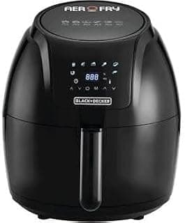 Blck & Dcker, AF625-B5 XL Digital Air Fryer 1800W 5.6L/1.5Kg Capacity With Rapid Hot Air Circulation For Frying, (International Warranty) - 220V supply voltage,Blackz