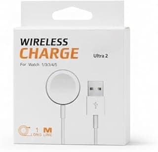 شاحن لاسلكي متوافق مع 5/ultra 2 1/2/3/4 - كابل USB بطول 1 متر- أبيض