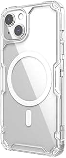 Case for Apple iPhone 13 (6.1" Inch) Nature TPU Pro Magnetic Works with Magsafe Charger Hard Borders + PC Back & Impact Resist Edges Soft Flexible White Color
