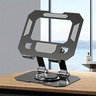 Metal Stand - Adjustable Tablet and Laptop Stand with Free Standing for Comfortable Viewing Absolutely for 4-16 Inch Tablets Solid Carbon Steel Desk Stand