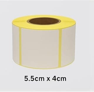 لفة ملصقات حرارية للميزان، 400 ملصق، مقاس 4×5.5، ملصقات باركود وأسعار