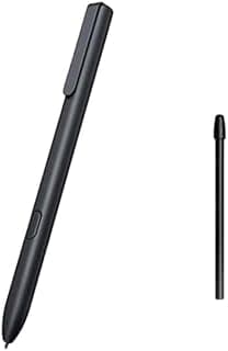 قلم S Pen بديل لسامسونج جالاكسي تاب S3، متوافق مع S6/S7، قلم رمادي مع سن أسود إضافي (بدون بلوتوث/مغناطيس)