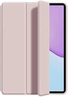 جراب تابلت متوافق مع هواوي Matepad 11.5 بوصة 2025/2023، جراب نحيف ثلاثي الطي مضاد للصدمات بتصميم خلية النحل مع مسند متين وخاصية النوم/الاستيقاظ التلقائي (وردي)