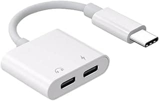 محول سماعات راس USB C الى USB C (2 في 1) ، كيبل تايب سي محول رقمي تناظري للصوت من النوع C، مقسم شحن ، دونجل شاحن سلكي للسماعة