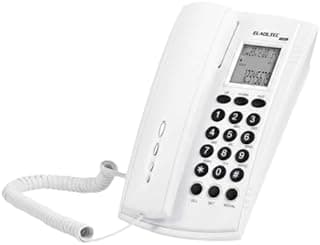 10BE Wireless Cordless Landline Phone – LCD Display, Clear Sound, Long Range Signal, Easy-to-Use Home & Office Telephone WHITE
