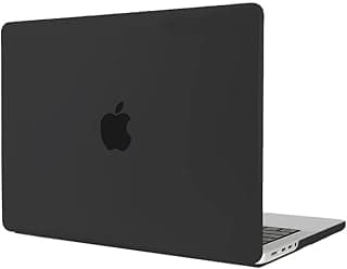 جراب O Ozone مط فروست متوافق مع MacBook Pro مقاس 14 بوصة A2442 2021 MacBook Pro 14.2 مع شريحة M1 Pro / M1 Max و Touch ID، غطاء حماية بلاستيك صلب - أسود