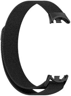Compatible with Xiaomi Mi Band 8 Stainless Steel Mesh Band Adjustable Replacement Strap with Magnetic Closure Fits Men and Women, Specially Designed for Xiaomi Smart