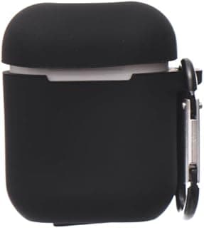 Silicone Airpod Protective Case Containing Safe Edges With Simple Design And Easy Install For Airpods 1/2 - Black