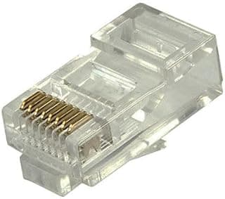 وصلة RJ45 ذكر إلى ذكر 6 سم شفافة لـ Cat5e إيثرنت، متوافقة مع الكمبيوتر، الراوتر، السويتش، السيرفر، الطابعة