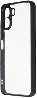 Clear Back Cover Case for Oppo A6x - Shockproof Transparent Plastic Bumper, Anti-Scratch, Anti-Yellow, Slim Protective Case (Clear & Black)