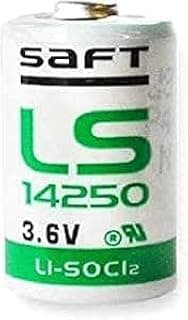 بطارية ليثيوم LS14250 1/2 ايه ايه، 3.6 فولت تيار مستمر، 1200 مللي امبير في الساعة