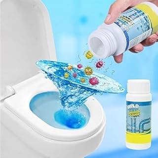 Quick Foaming Toilet Cleaner,Powerful Sink Drain Cleaner Magic Bubble Bombs Chemical Powder Dredge Agent for Kitchen Toilet Pipeline Quick Cleaning