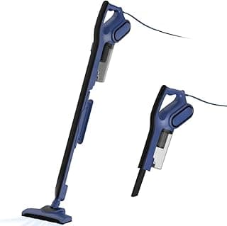 2-In-1 Corded Stick Vacuum Cleaner, Blue, 600W, 16000Pa Suction, HEPA Filter, 0.8L Capacity, Handheld