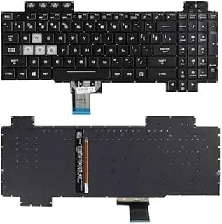 لوحة مفاتيح بديلة من اففا لاجهزة اسوس تي يو اف للالعاب FX705 FX504 FX504G FX505 FX505D FX80 FX86 باضاءة خلفية RGB